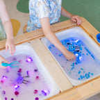 Glo Pal Cube Lumi purple reusable sensory cubes for children
