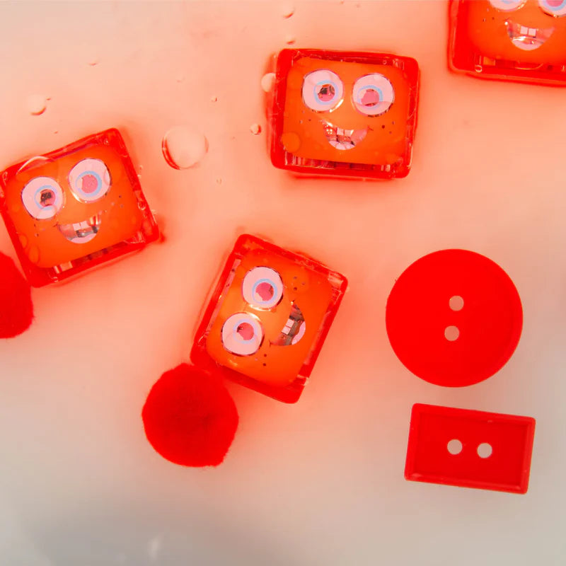 Jellystone Designs Glo Pal Cube Sammy red sensory bath cubes
