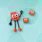 Sammy Red Glo Pal Character Light Up Cubes - Jellystone Designs