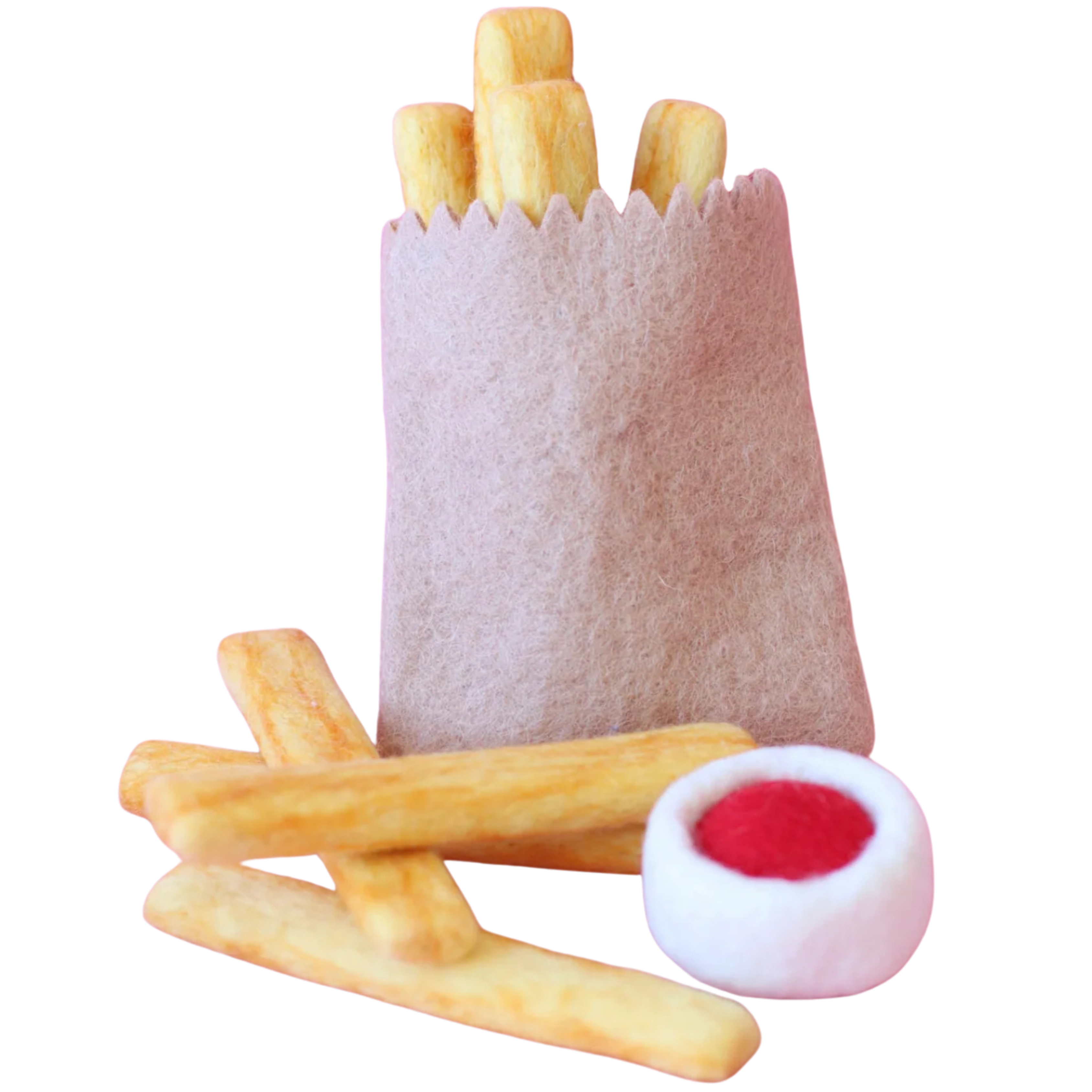 French Fries + Tomato Sauce Felt Food - Juni Moon