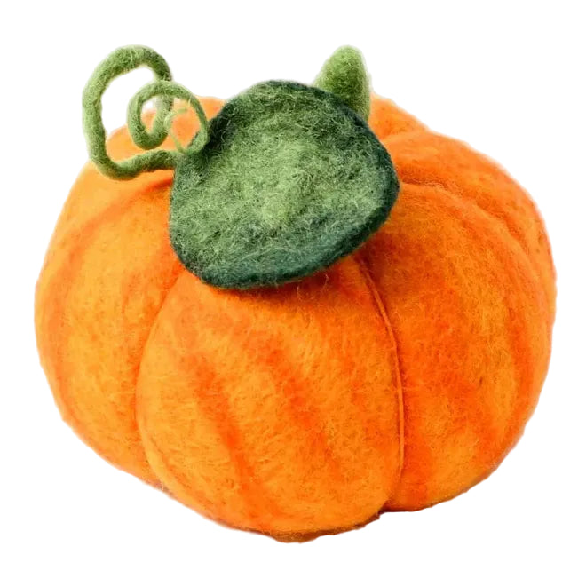 Orange Pumpkin Felt Food - Tara Treasures