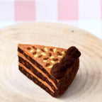German Chocolate Cake Slice Felt Food - Tara Treasures