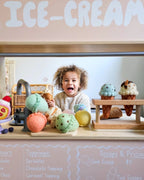 Ice Cream Cones + Scoops Set Felt Food - Tara Treasures
