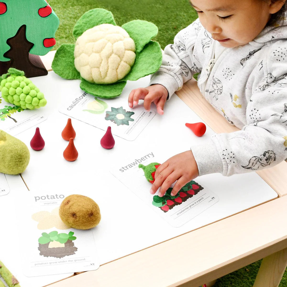 Cauliflower Felt Food - Tara Treasures