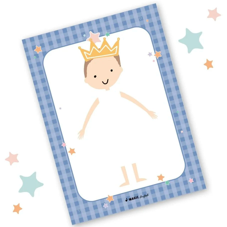 Dress-a-Doll Boy Fashion & Pretend Play Notepad - Magic Playbook