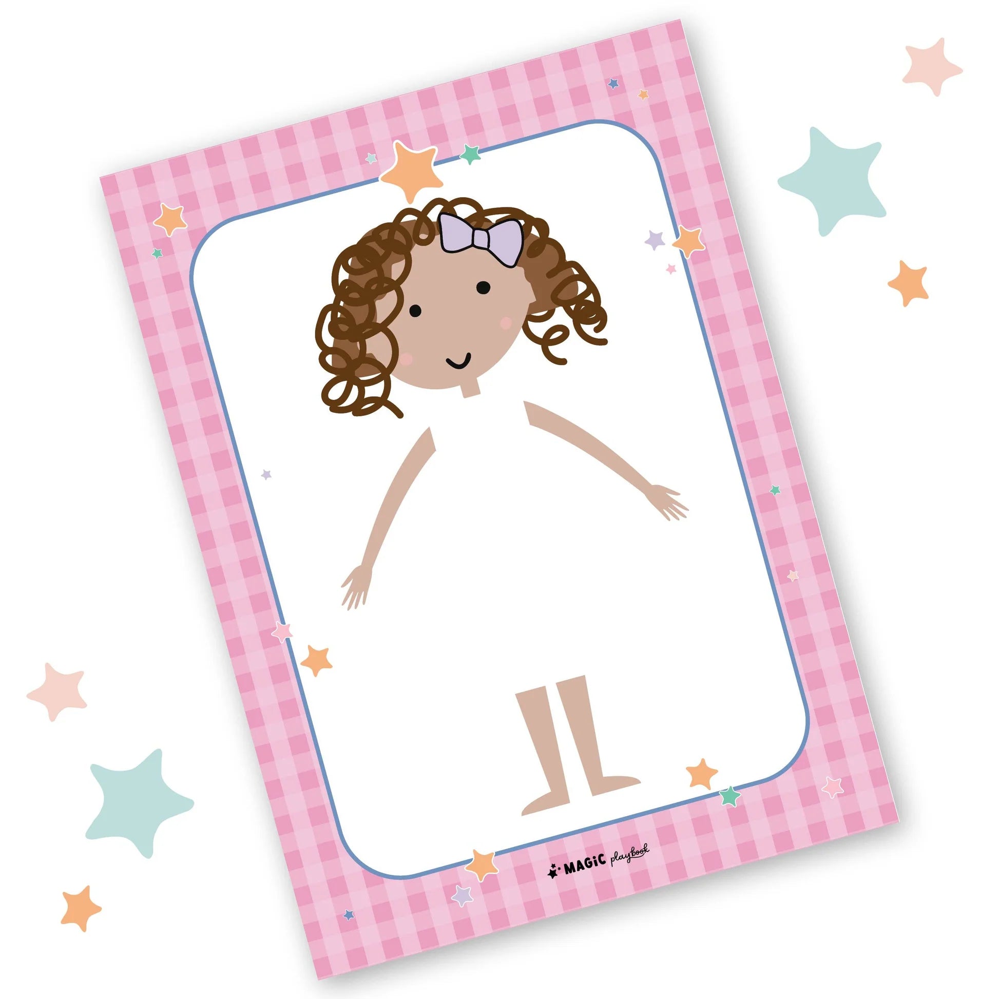 Dress-a-Doll Girl Fashion & Pretend Play Notepad - Magic Playbook