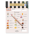 Cozy Cafe Tiny Town Pretend Play Notepad - Inklings Paperie