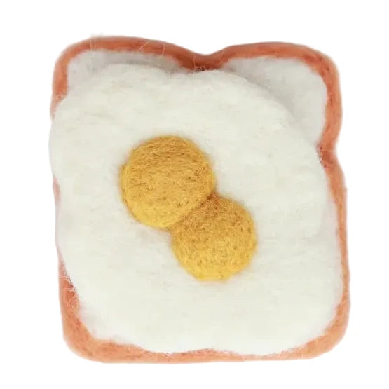 Felt Double Yolk Egg + Toast Set - Juni Moon
