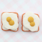 Felt Double Yolk Egg + Toast Set - Juni Moon