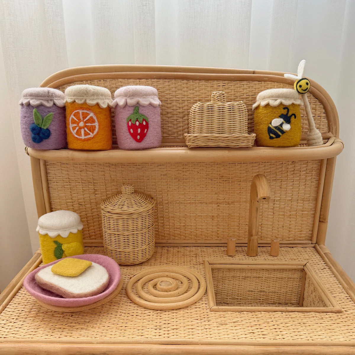 Lemon Curd Felt Jar - Playtisserie