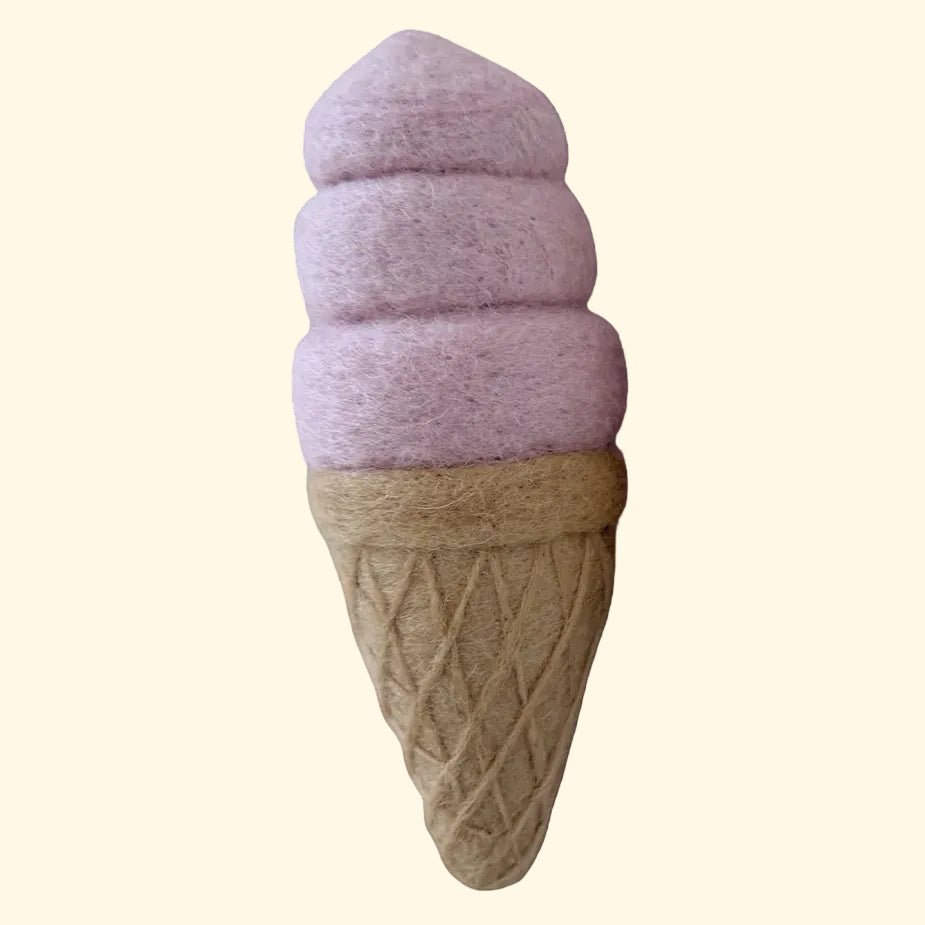 Strawberry Felt Ice-Cream Cone - Playtisserie