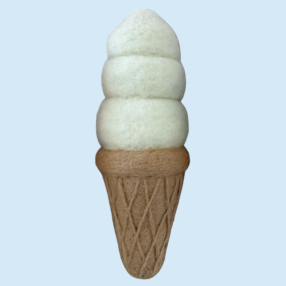 Vanilla Felt Ice-Cream Cone - Playtisserie