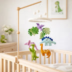 Jurassic Dinosaur Felt Baby Cot Mobile - Ganapati