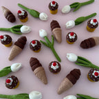 Chocolate Felt Ice-Cream Cone - Playtisserie