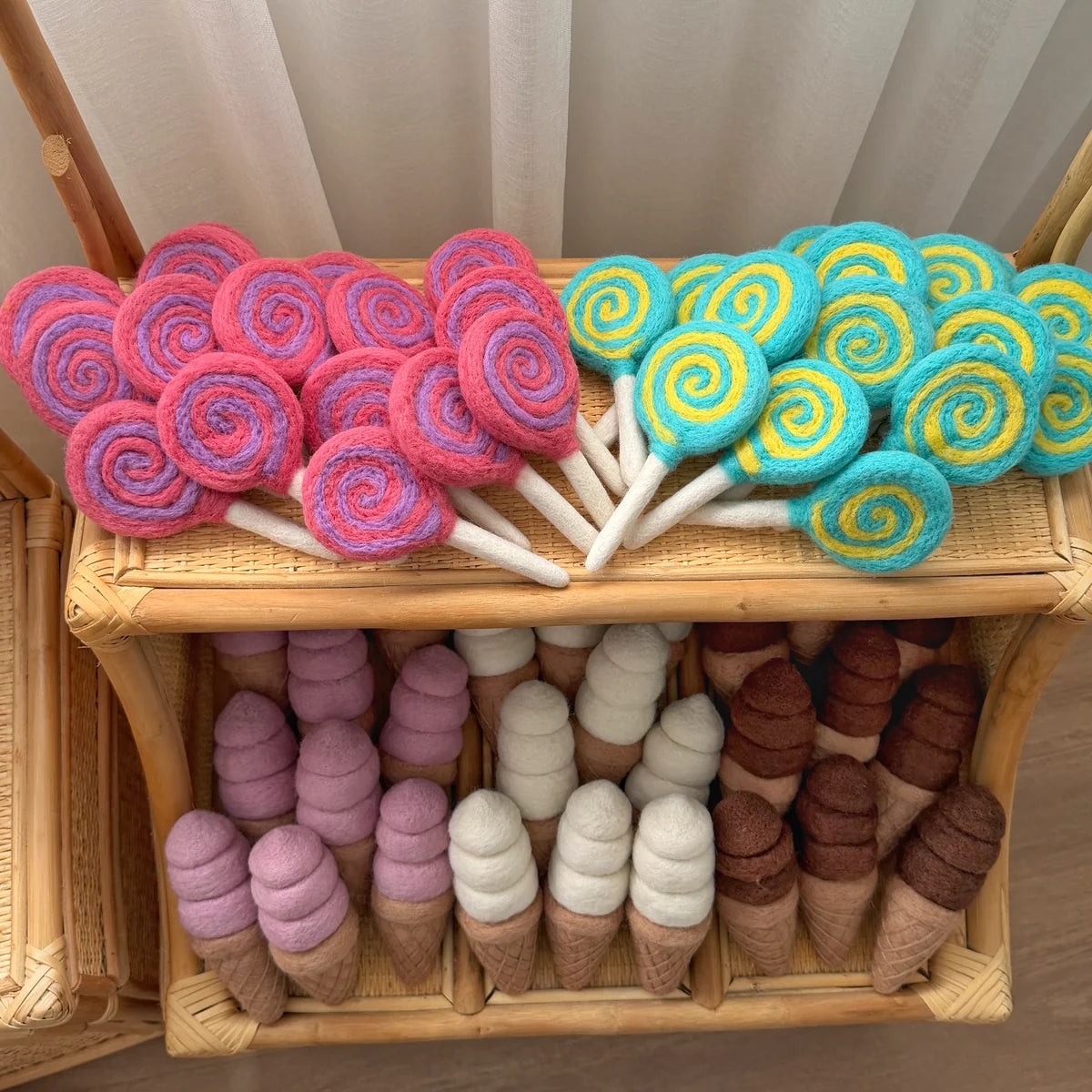 Vanilla Felt Ice-Cream Cone - Playtisserie