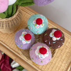 Blue Sprinkle Felt Cupcake - Playtisserie