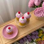 Pink Sprinkle Felt Cupcake - Playtisserie