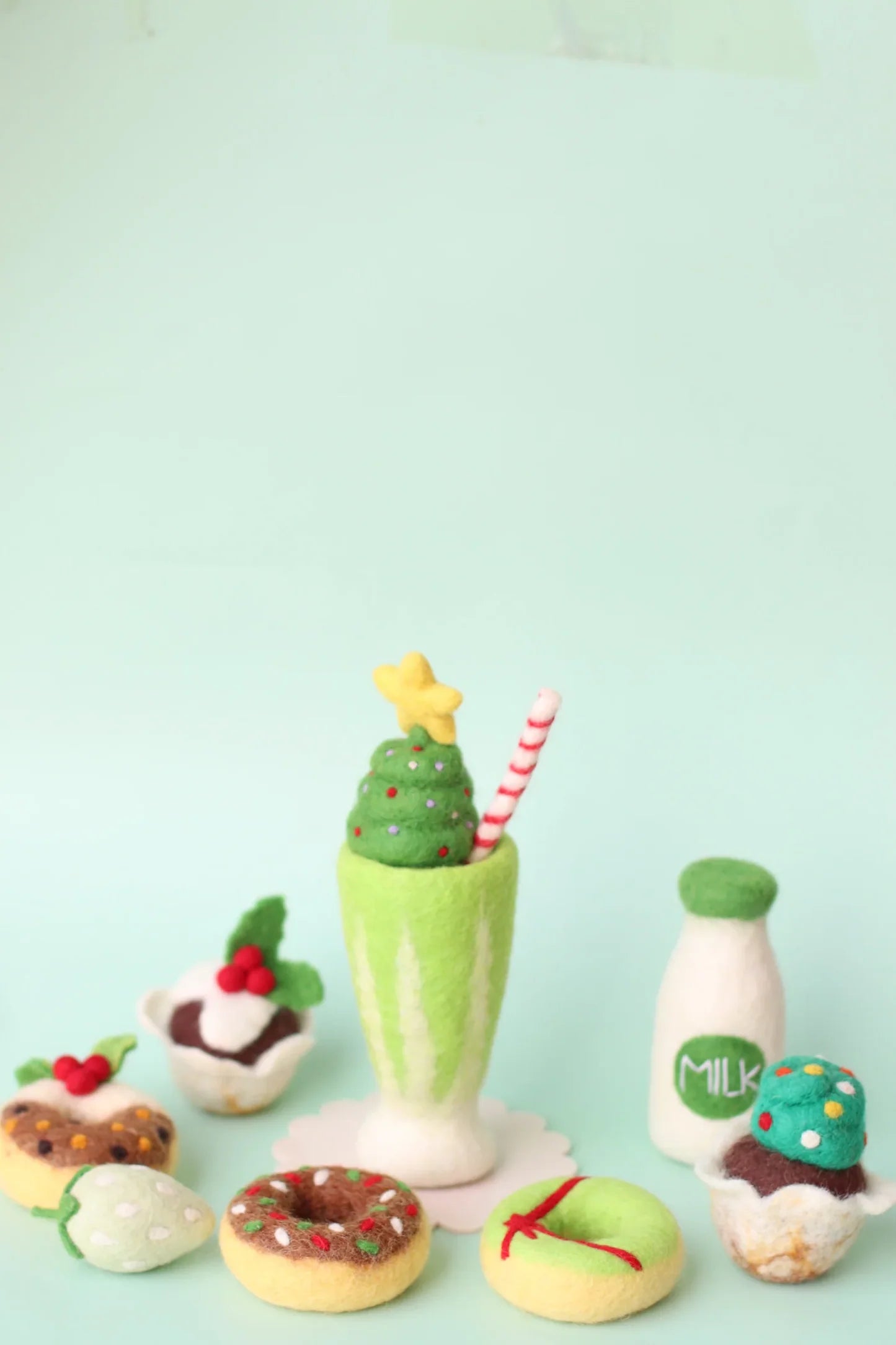 Christmas Tree Festive Felt Milkshake - Juni Moon