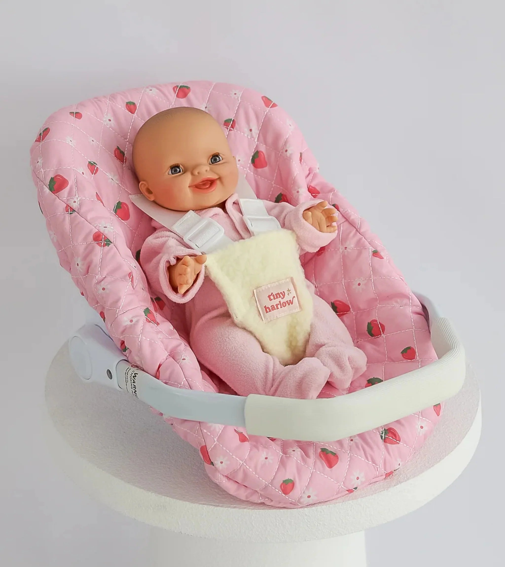 Strawberry Picnic Baby Dolls Car Seat Capsule - Tiny Harlow