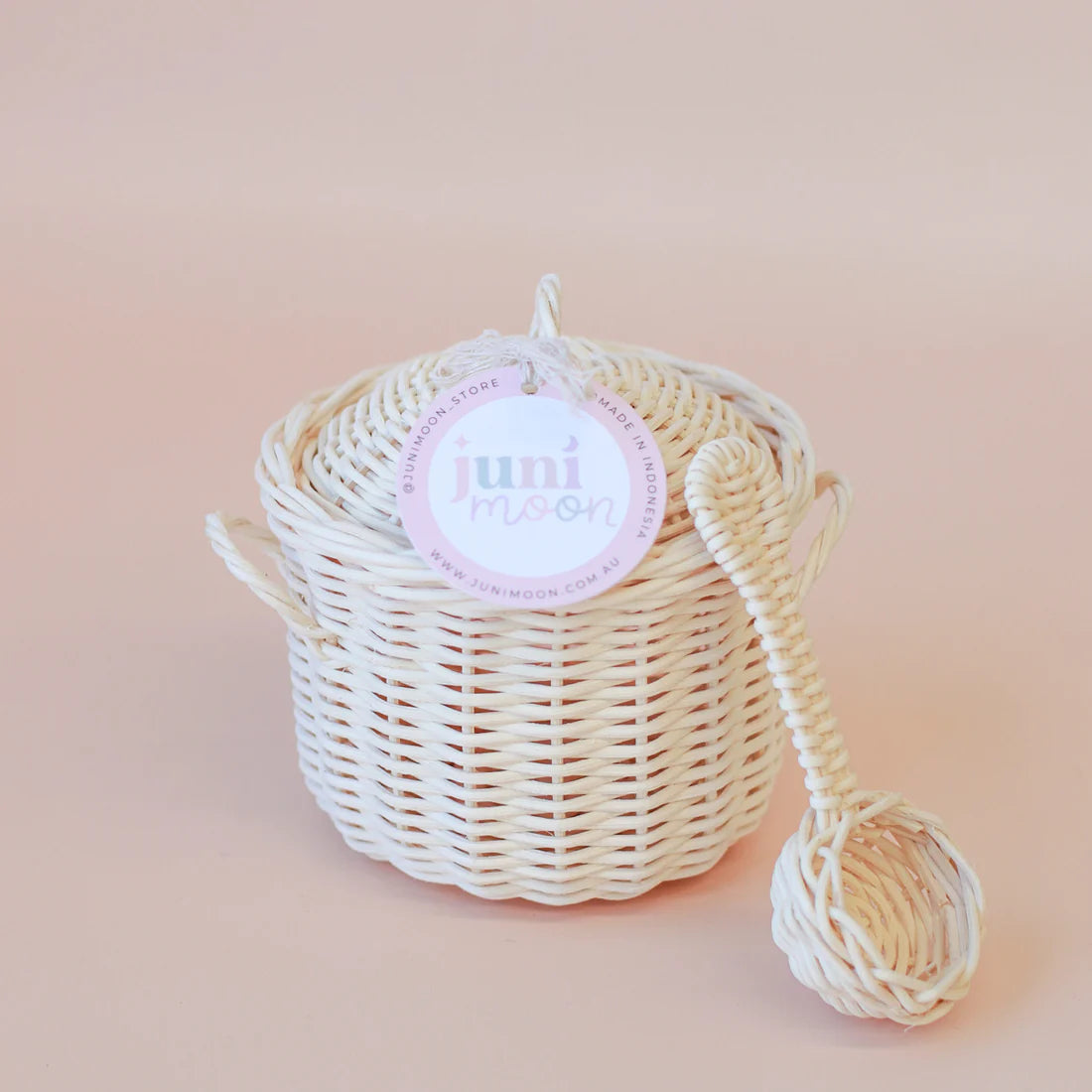 Rattan Pot & Ladle Set - Playtisserie