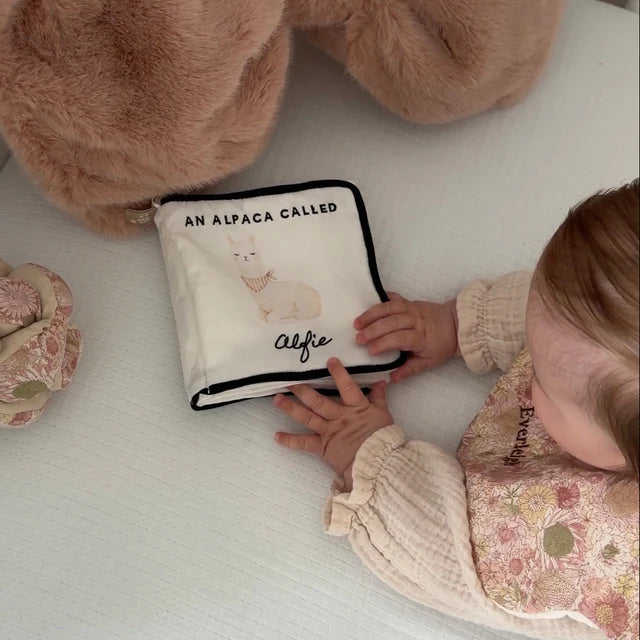 An Alpaca Called Alfie Crinkle Sensory Book - Little Lamb Kind