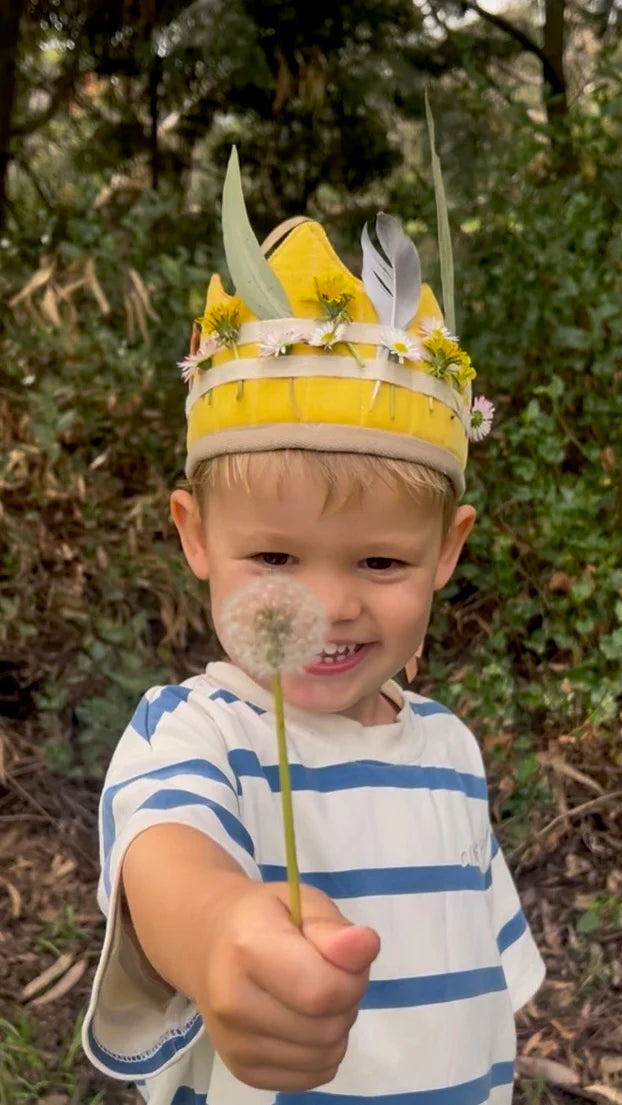 Yellow Treasure Collecting Adventure Crown - Little Playfolk