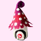 Felt Red Toadstool Fairy Home – Himalayan Felt Co