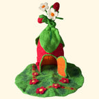 Strawberry Leaf Felt Fairy Home – Himalayan Felt Co