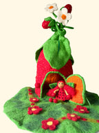 Strawberry Leaf Felt Fairy Home – Himalayan Felt Co