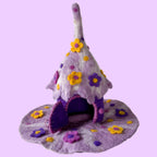 Purple Wonder Felt Fairy House – Himalayan Felt Co