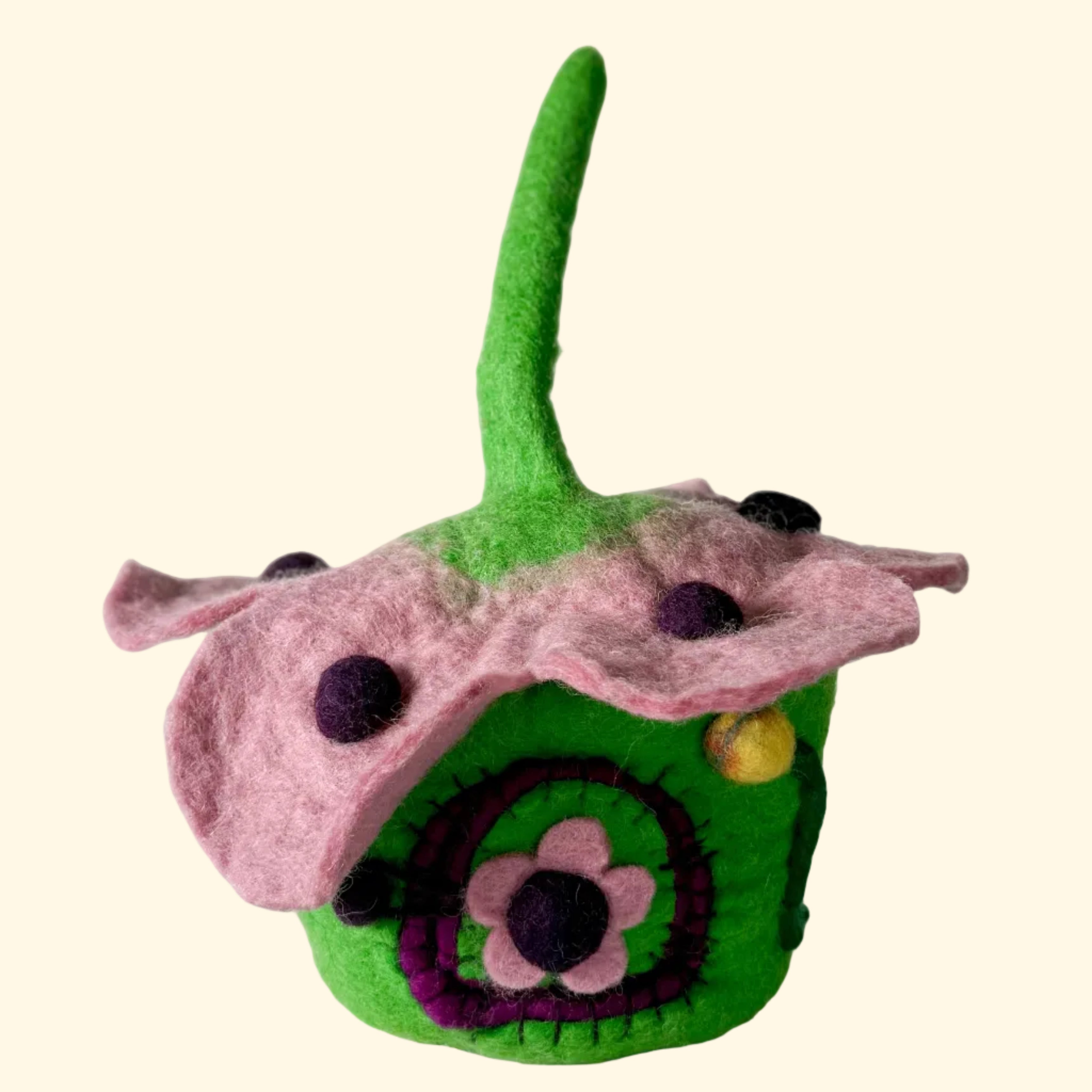 Pink Buttercup Felt Fairy House – Himalayan Felt Co