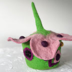 Pink Buttercup Felt Fairy House – Himalayan Felt Co