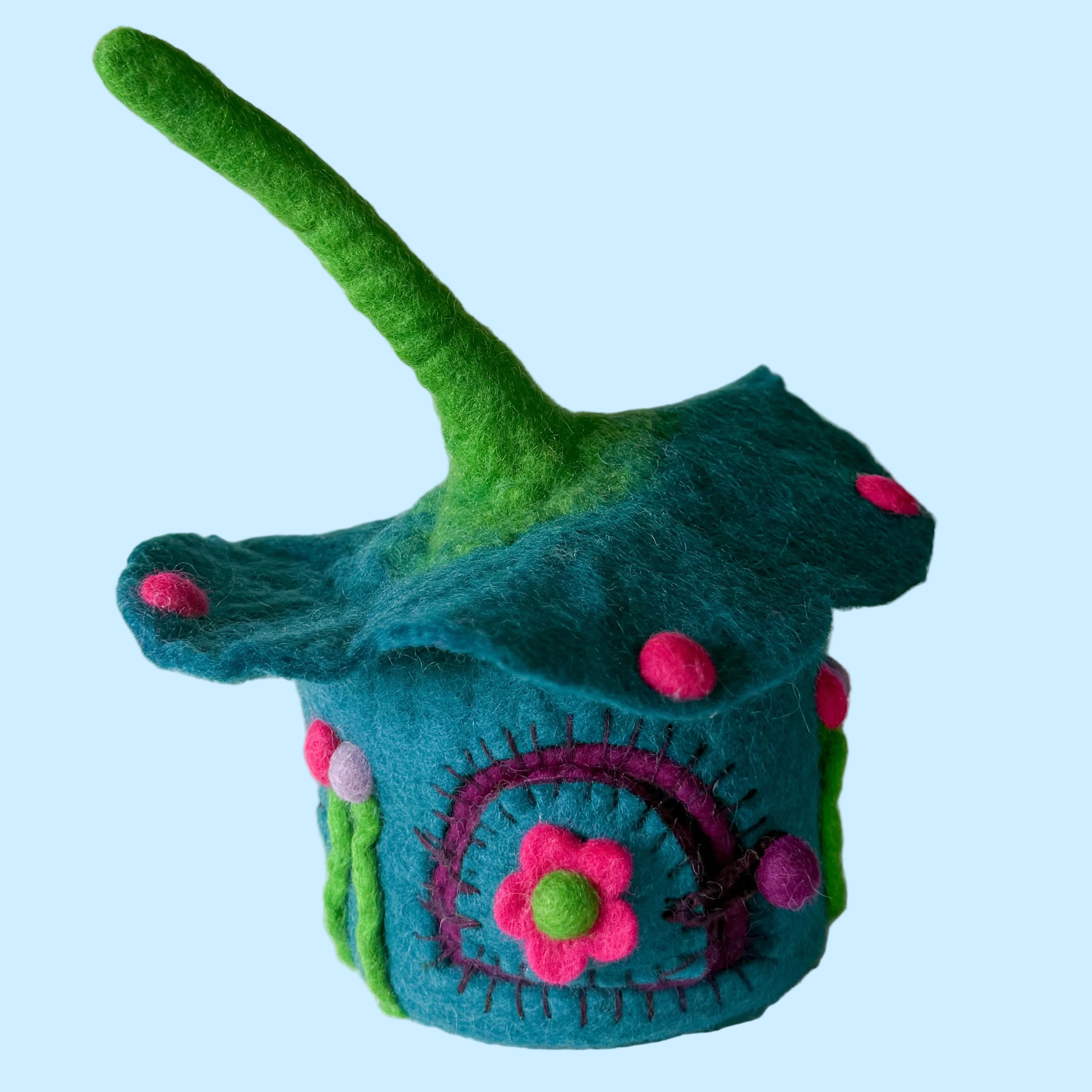 Blue Buttercup Felt Fairy House – Himalayan Felt Co