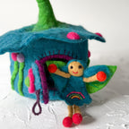 Blue Buttercup Felt Fairy House – Himalayan Felt Co