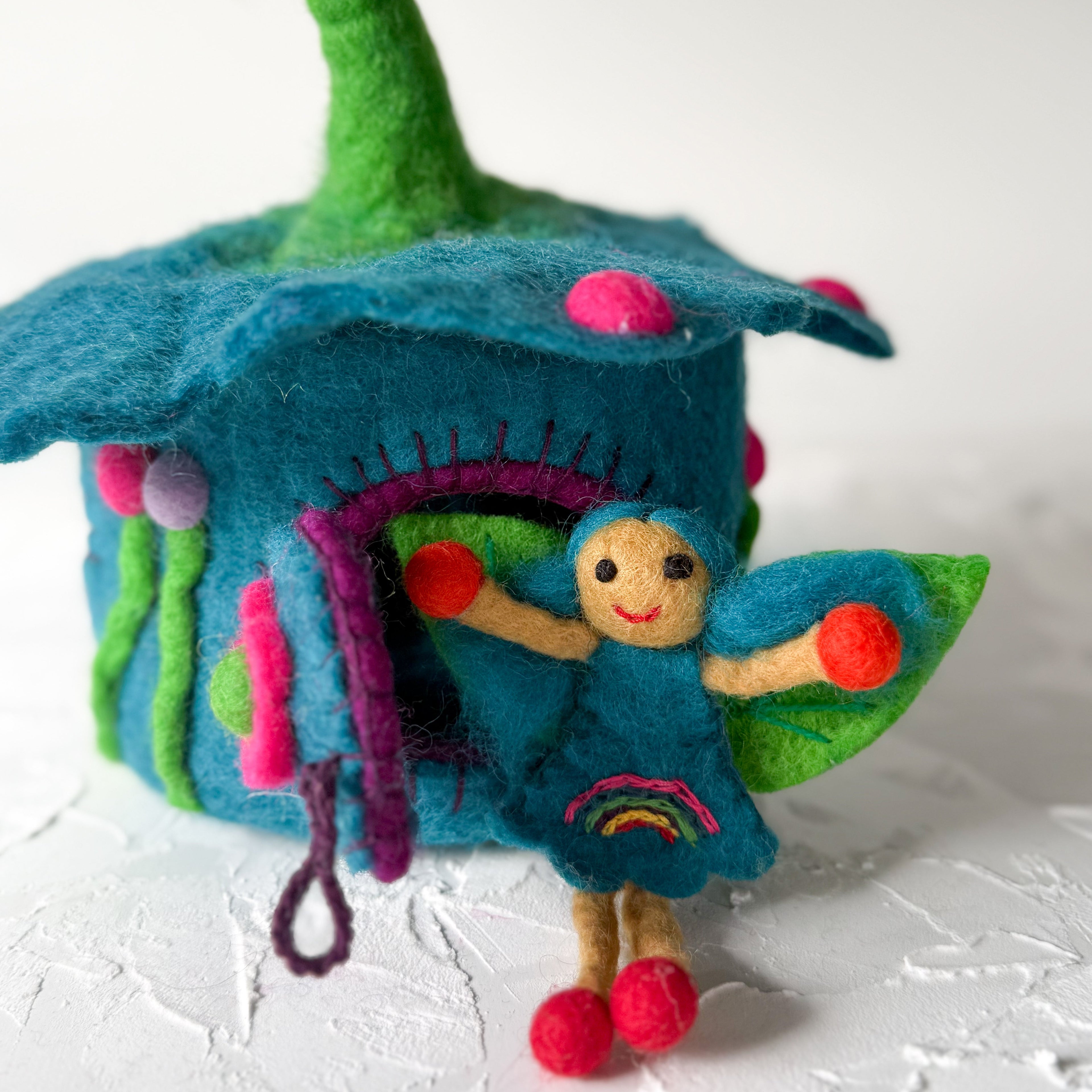 Blue Buttercup Felt Fairy House – Himalayan Felt Co