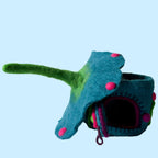 Blue Buttercup Felt Fairy House – Himalayan Felt Co