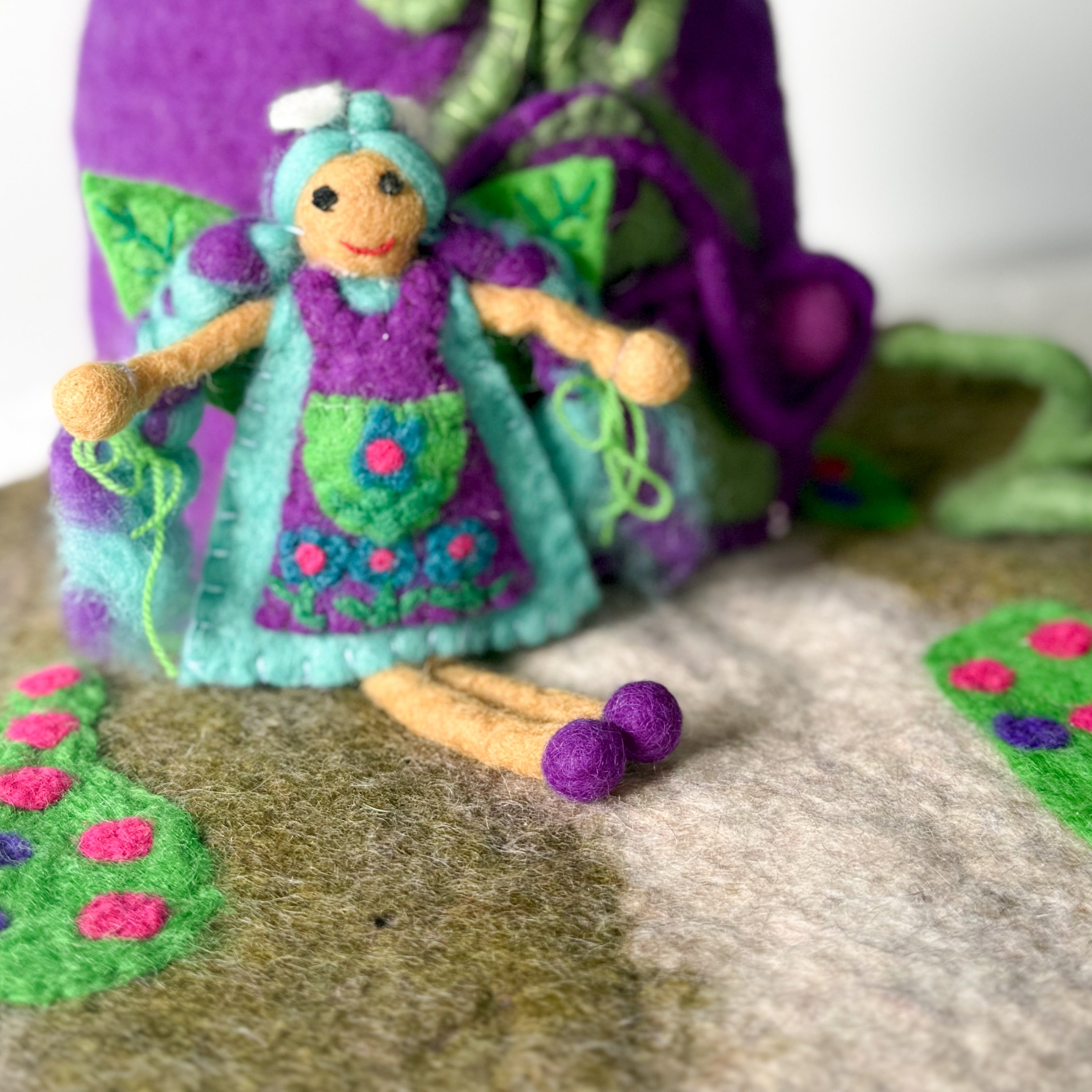 Miss Blue Bee Fairy – Himalayan Felt Co