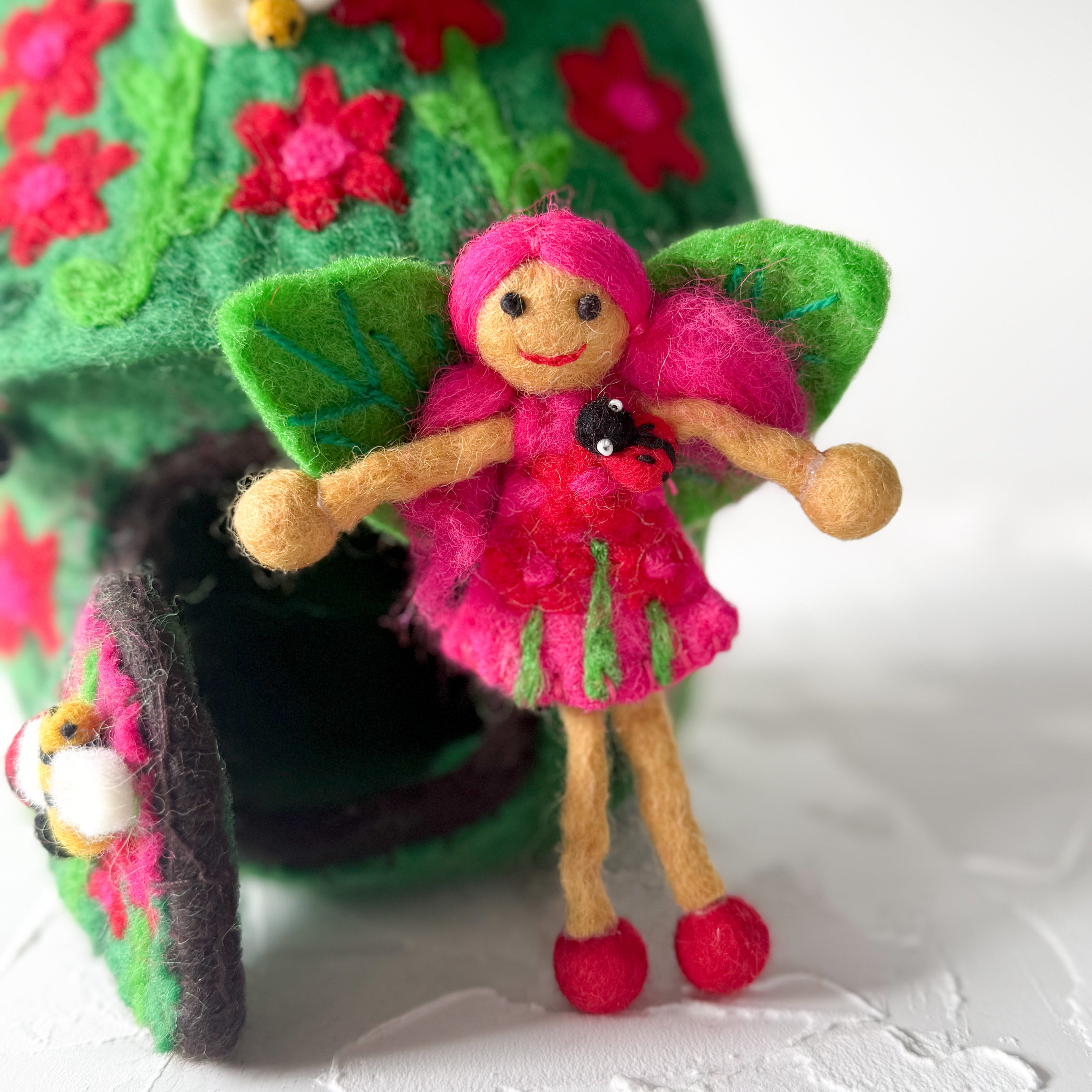 Miss Ladybug Fairy – Himalayan Felt Co