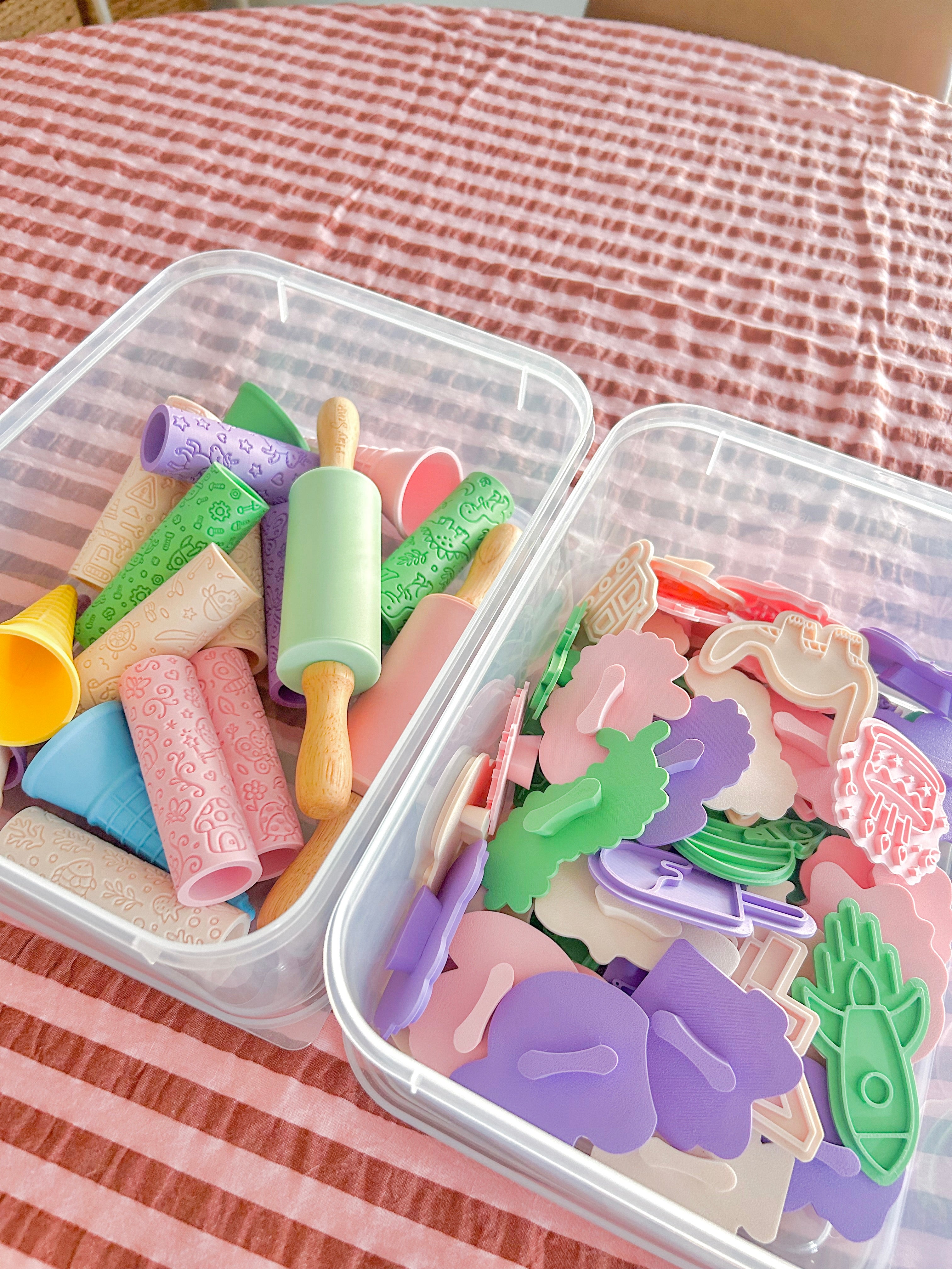 take a look at all together image of playdough/clay stamp and cutter. Eco-friendly sensory play tool by brand playsense perfect for creative and imaginative play. can also be used for cookies and baking. 