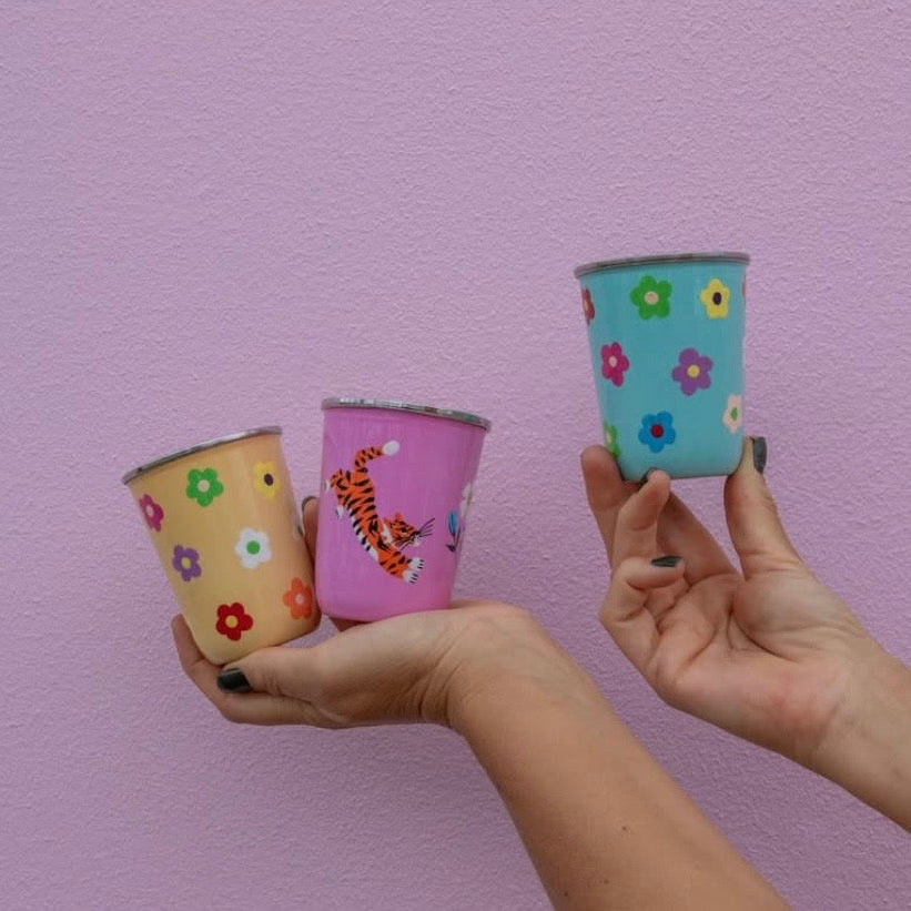 Daisies Small Stainless Steel Tumbler - Picnic Folk