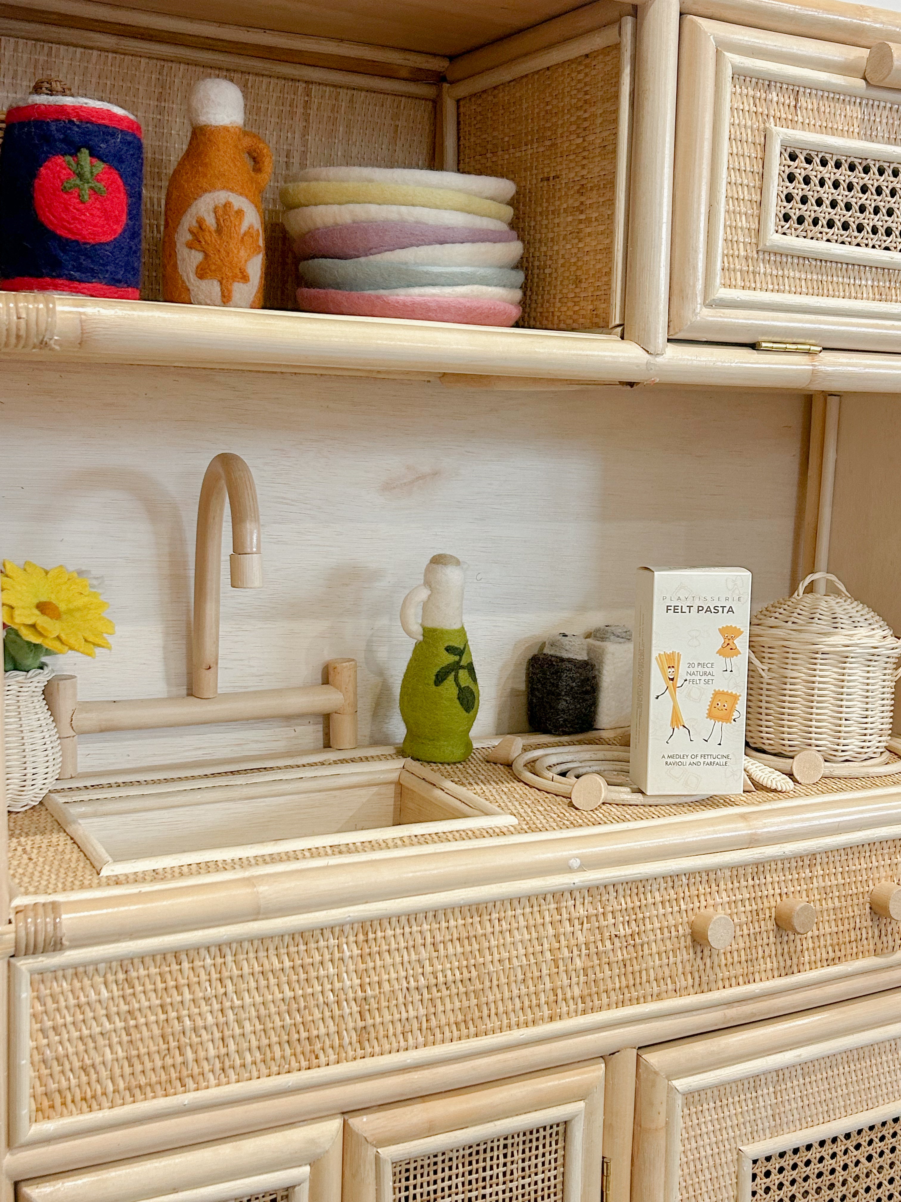 Rattan Pot & Ladle Set - Playtisserie