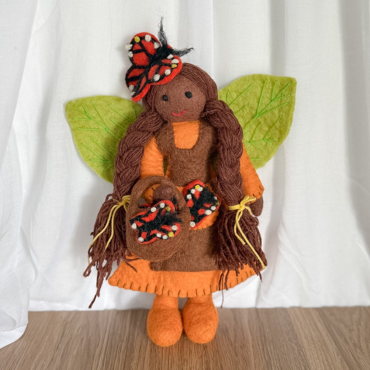 Butterfly Forest Fairy Doll – Himalayan Felt Co