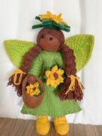 Goldie Sunflower Forest Fairy Doll - Himalayan Felt Co