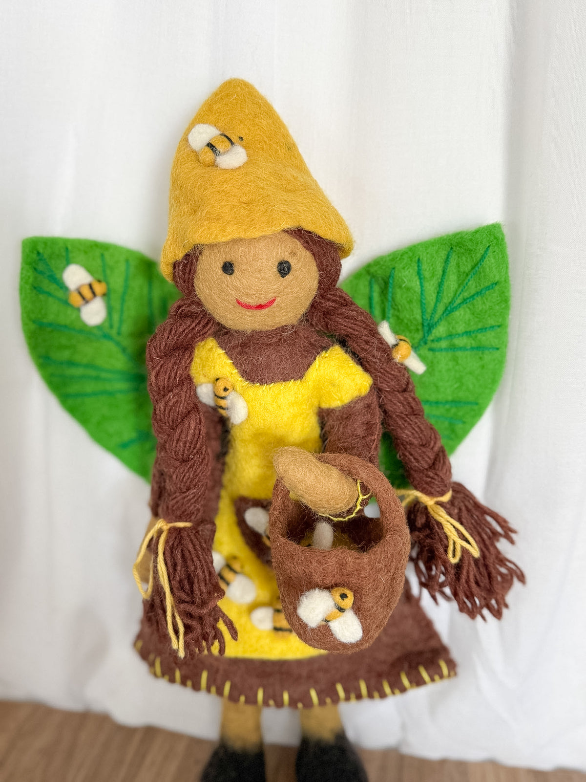 Honeybee Forest Fairy Doll – Himalayan Felt Co