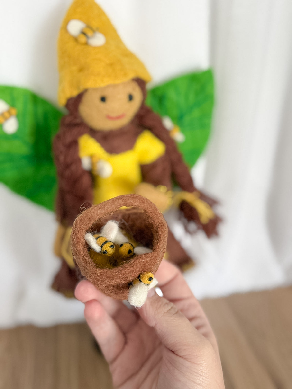 Honeybee Forest Fairy Doll – Himalayan Felt Co