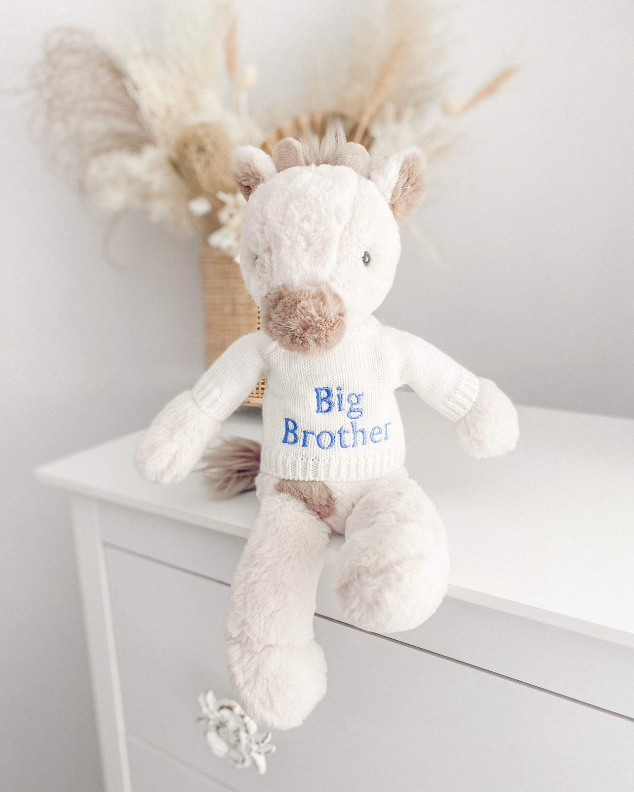 Personalised Medium Plush White Jumper