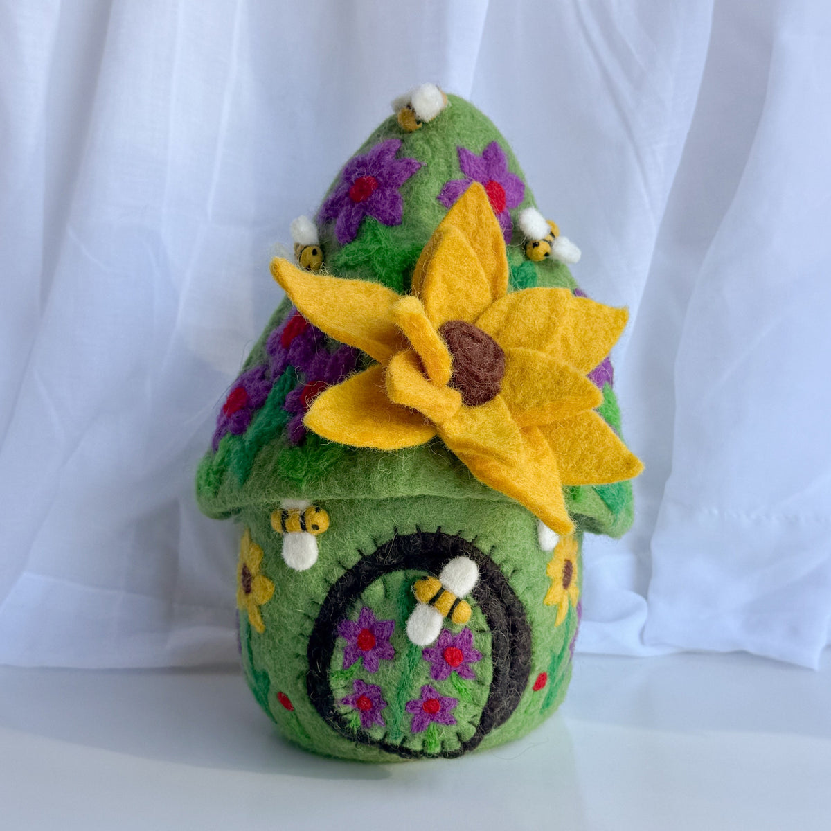 Sunflower Felt Fairy Home – Himalayan Felt Co