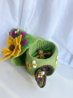 Sunflower Felt Fairy Home – Himalayan Felt Co