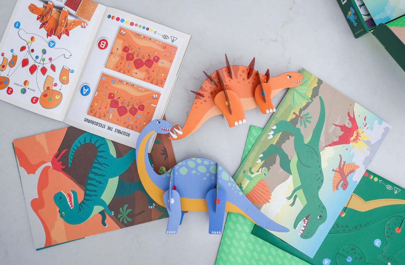 Dinosaurs Mega Sticker & Activity Kit - Sassi Arts & Crafts