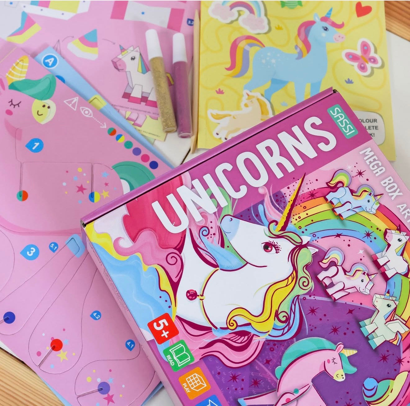 Unicorns Sticker & Activity Kit - Sassi Arts & Crafts